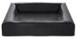 Preview: Hundebett Schwarz 85 x 70 x 15 cm BIA