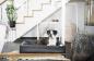 Preview: Hundebett Schwarz 60 x 50 x 12,5 cm BIA