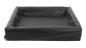 Preview: Hundebett Schwarz Quadratisch 70 x 60 x 15 cm BIA