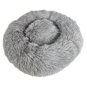 Hundebett Flauschig Hellgrau 52 x 52 x 13 cm SAZZZ