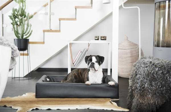 Hundebett Schwarz 100 x 80 x 15 cm BIA