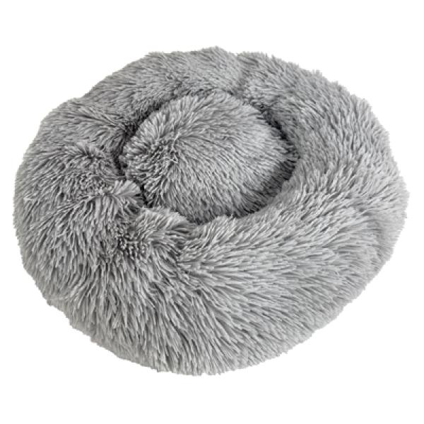 Hundebett Flauschig Hellgrau 52 x 52 x 13 cm SAZZZ